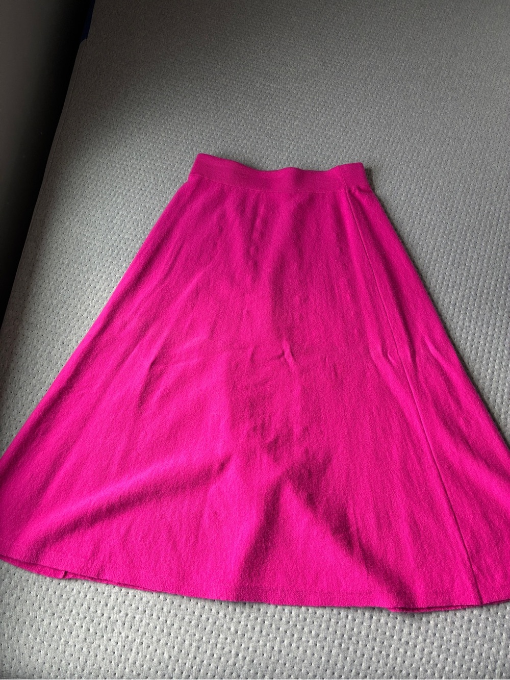 Ann Taylor Fuchsia A-Line Midi Skirt